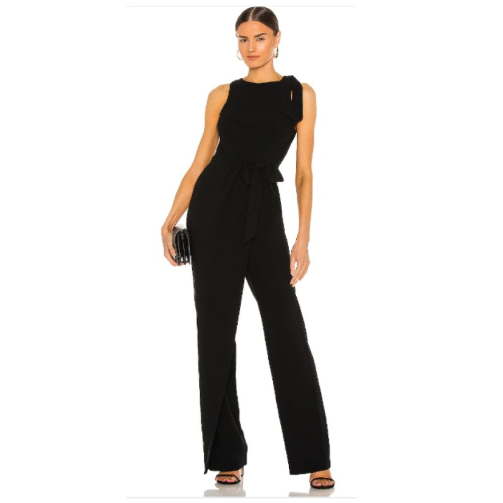 Cinq à Sept Nanon Wide-Leg Crepe Jumpsuit- Size 4- NWT